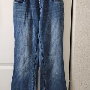 🤰🏽Indigo Blue Flare Wide Leg Jeans Blue